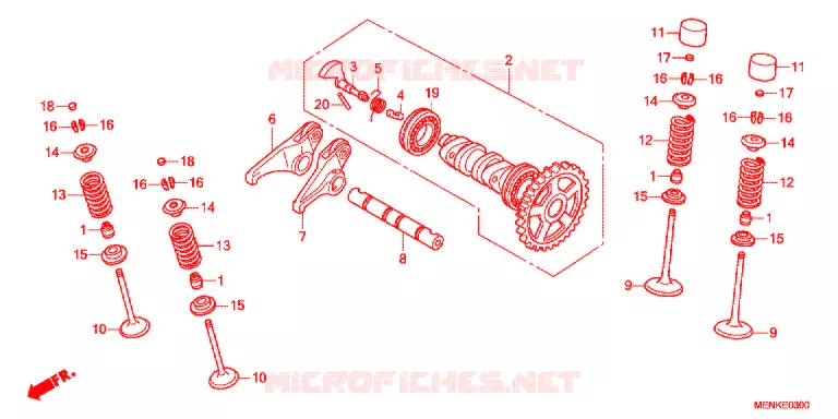 NOKKENAS/KLEP Honda MOTO 450 CRF 2014  CRF450RE