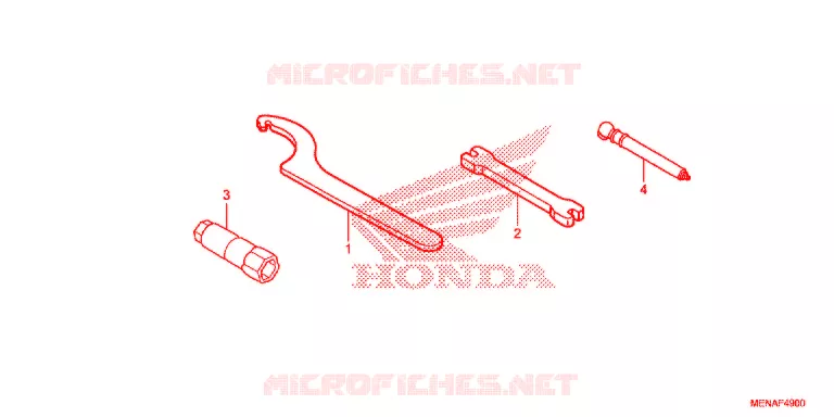 GEREEDSCHAP/ACCUVAK Honda MOTO 450 CRF 2015  CRF450RF