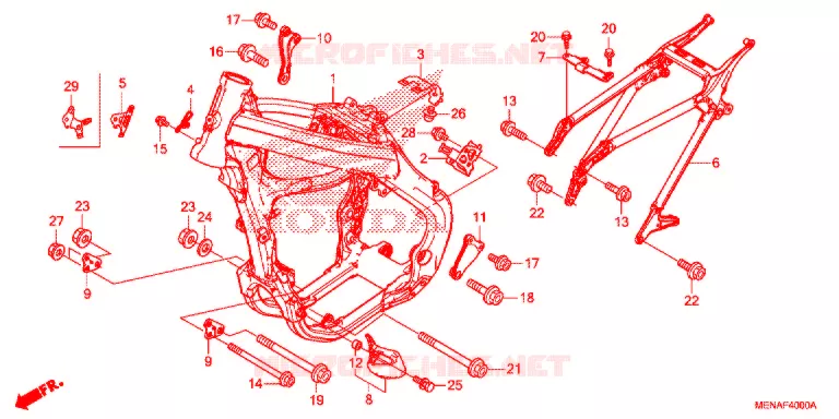 FRAME CHASSIS Honda MOTO 450 CRF 2015  CRF450RF