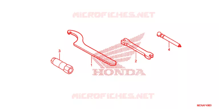 GEREEDSCHAP/ACCUVAK Honda MOTO 450 CRF 2015  CRF450RF
