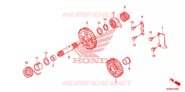 KICKSTARTER SPIL Honda MOTO 450 CRF 2015  CRF450RF