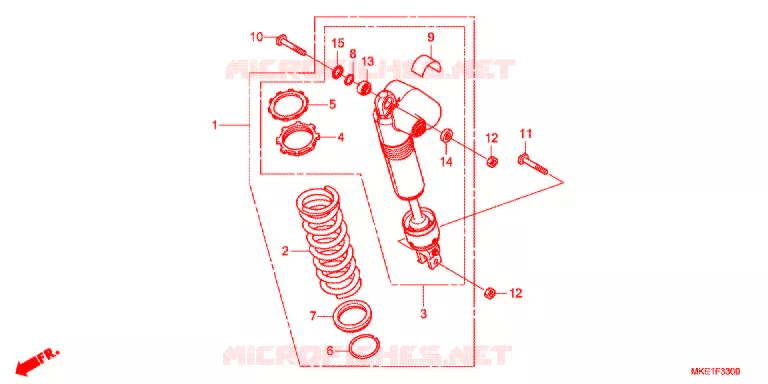 ACHTER KUSSEN(2) Honda MOTO 450 CRF 2017  CRF450RH