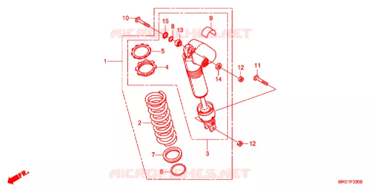 ACHTER KUSSEN(2) Honda MOTO 450 CRF 2017  CRF450RXH