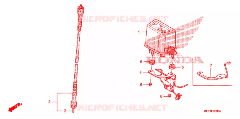 COMBINATIEMETER Honda MOTO 450 CRF 2008  CRF450X8