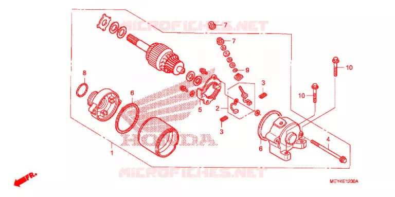 STARTEN MOTOR Honda MOTO 450 CRF 2008  CRF450X8