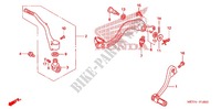 PEDAAL/KICKSTARTER ARM voor Honda CRF 450 X 2012