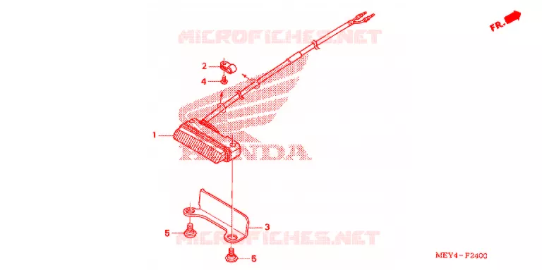 ACHTERLICHT(2) Honda MOTO 450 CRF 2012  CRF450XC