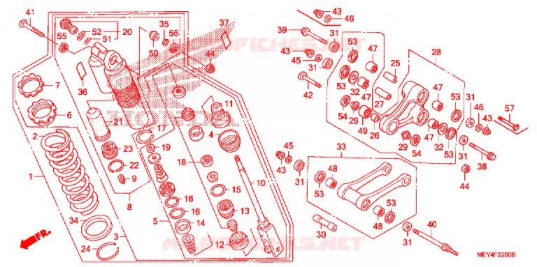 ACHTER KUSSEN(2) Honda MOTO 450 CRF 2013  CRF450XD