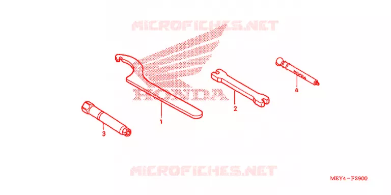 GEREEDSCHAP/ACCUVAK Honda MOTO 450 CRF 2013  CRF450XD
