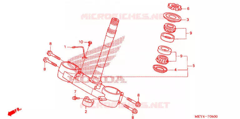 STURING STANG/BOVENSTE BRUG Honda MOTO 450 CRF 2013  CRF450XD