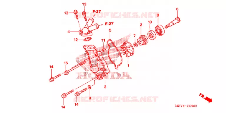 WATERPOMP Honda MOTO 450 CRF 2013  CRF450XD