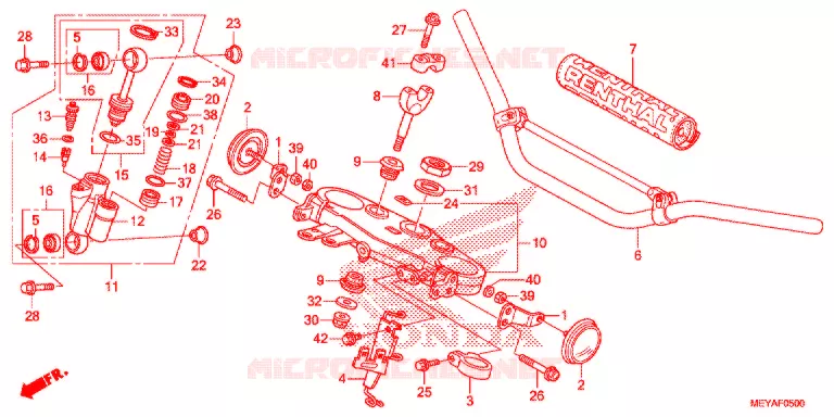 HENDEL PIJP/BOVENSTE BRUG (2) Honda MOTO 450 CRF 2015  CRF450XF