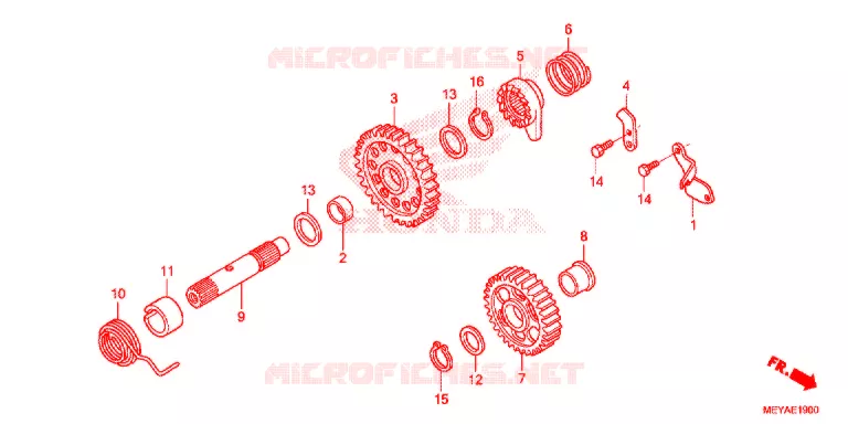 KICKSTARTER SPIL Honda MOTO 450 CRF 2015  CRF450XF