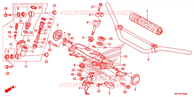 HENDEL PIJP/BOVENSTE BRUG (2) Honda MOTO 450 CRF 2016  CRF450XG