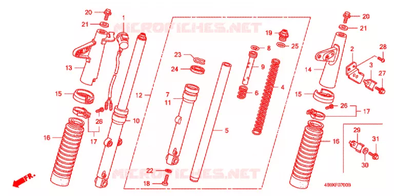 VOOR VORK Honda MOTO 110 CT 2000  CT110X
