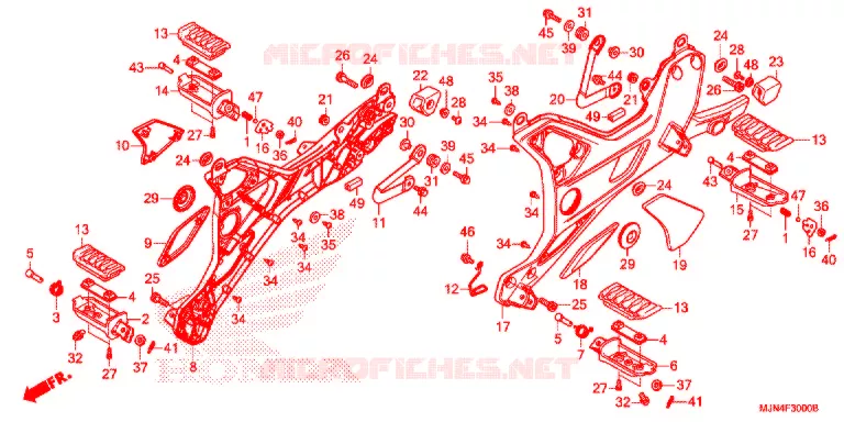 OPSTAP/KICKARM/ WISSEL PEDAAL Honda MOTO 1300 CTX 2015  CTX1300AE