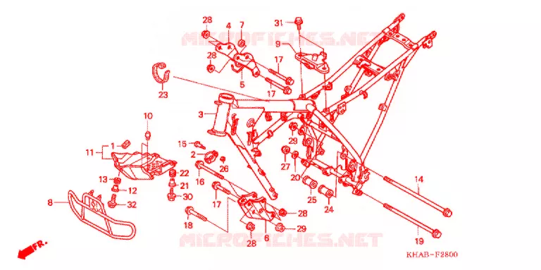 FRAME CHASSIS Honda MOTO 200 CTX 2013  CTX2003