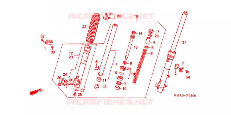 VOOR VORK Honda MOTO 200 CTX 2009  CTX2003