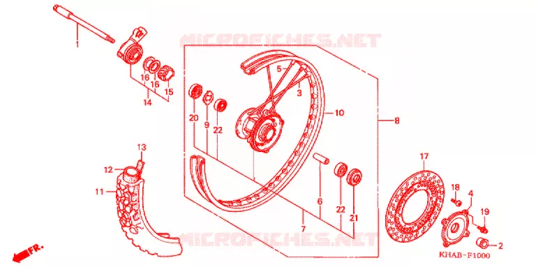 VOOR WIEL Honda MOTO 200 CTX 2010  CTX2003