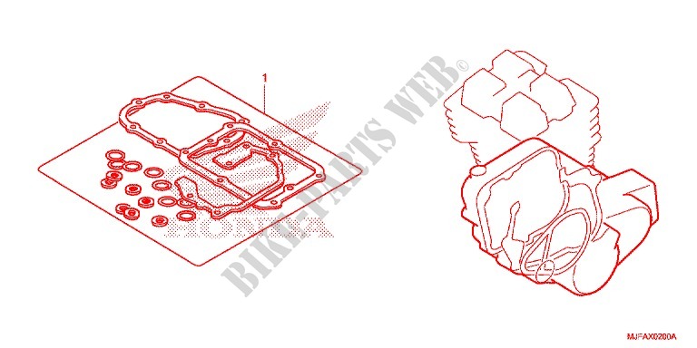 PAKKINGPAKKET B voor Honda CTX 700 DCT ABS 2015