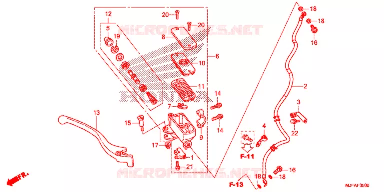 REMPOMP VOOR (CTX700) Honda MOTO 700 CTX 2015  CTX700F