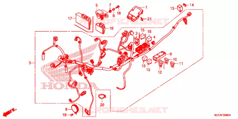 BEDRADINGSBUNDEL/ACCU Honda MOTO 700 CTX 2015  CTX700F