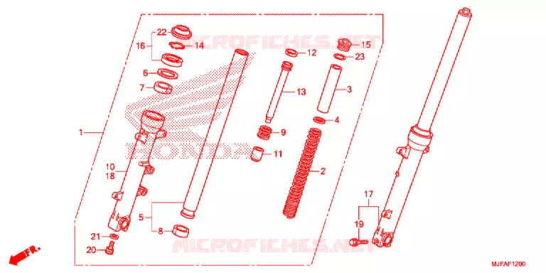 VOOR VORK Honda MOTO 700 CTX 2015  CTX700F