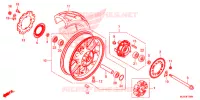 ACHTER WIEL voor Honda CB 400 X ABS 2017