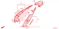 ZITTING/ACHTER KAP voor Honda CB 400 X ABS 2017