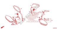 SPIEGEL   HANDKAP voor Honda CRF 250 L 2017