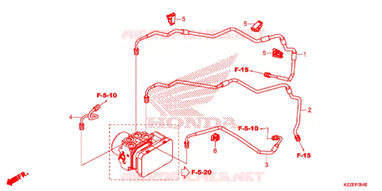A. REM SLANG/REMPIJP Honda MOTO 250 CRF 2018  CRF250LAH