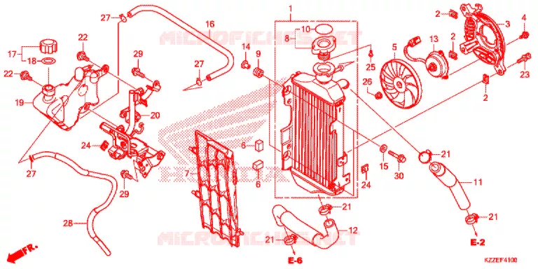 RADIATOR Honda MOTO 250 CRF 2017  CRF250LAH