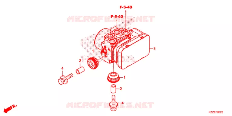 VOORREM HOOFDCILINDER/ABS MODULATOR Honda MOTO 250 CRF 2018  CRF250LAH