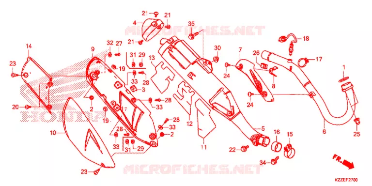 UITLAATDEMPER(2) Honda MOTO 1100 SHADOW 2000  VT1100TY
