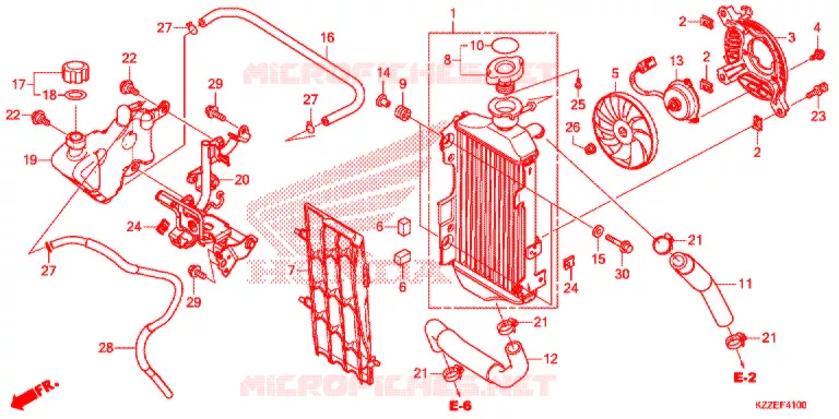 RADIATOR Honda MOTO 250 CRF 2017  CRF250LH
