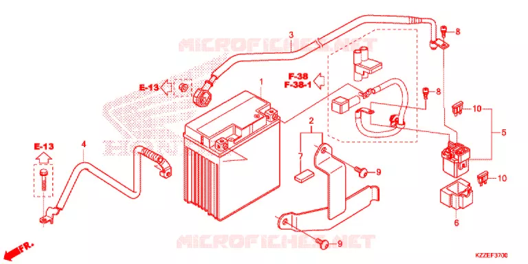 GEREEDSCHAP/ACCUVAK Honda MOTO 250 CRF 2018  CRF250LH