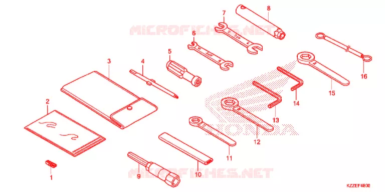 GEREEDSCHAP/ACCUVAK Honda MOTO 250 CRF 2017  CRF250RLAH