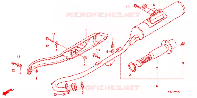UITLAATDEMPER(2) Honda MOTO 100 CRF 2007  CRF100F7