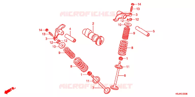 NOKKENAS/KLEP Honda MOTO 100 CRF 2012  CRF100FC