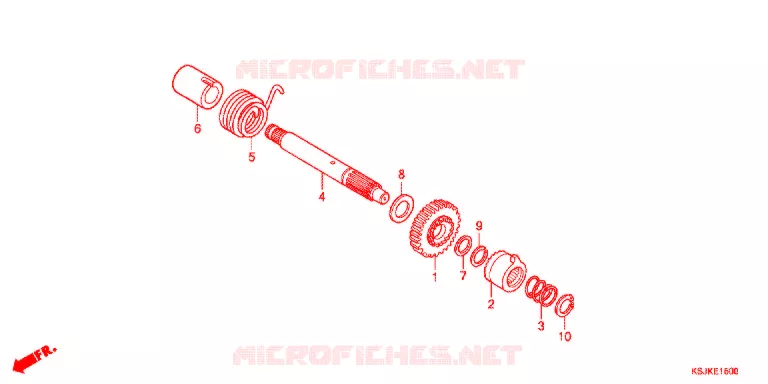 KICKSTARTER SPIL Honda MOTO 100 CRF 2013  CRF100FD