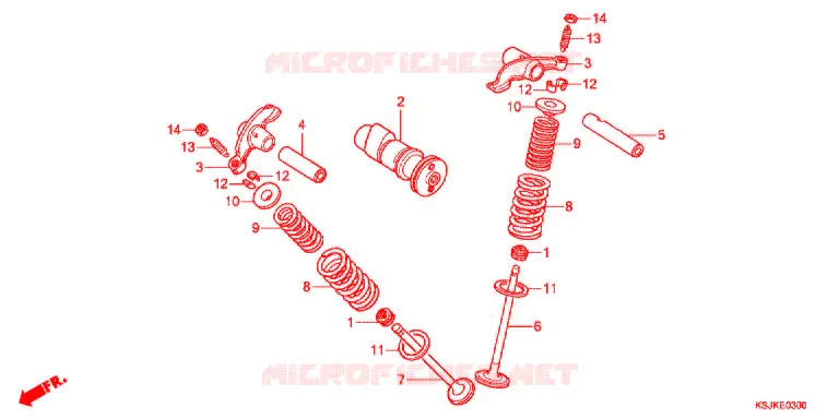 NOKKENAS/KLEP Honda MOTO 100 CRF 2013  CRF100FD
