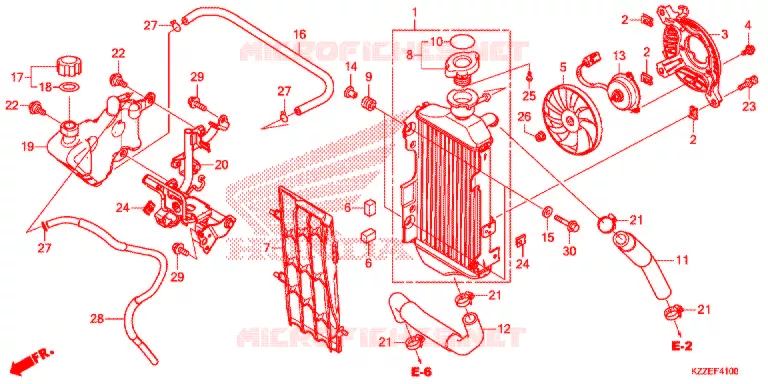 RADIATOR Honda MOTO 250 CRF 2017  CRF250RLH