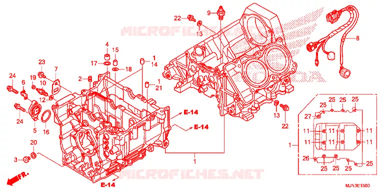 KRUKASCARTER/OLIEPOMP Honda MOTO 1300 CTX 2016  CTX1300AG