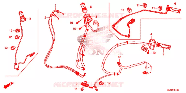 SCHAKELAAR/KABEL Honda MOTO 1300 CTX 2016  CTX1300AG