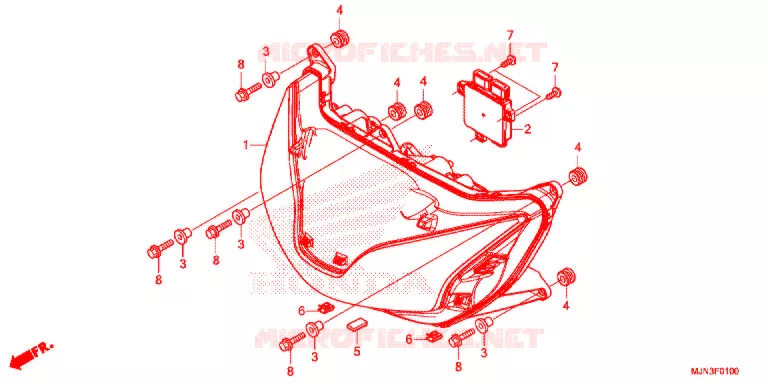 KOPLAMP Honda MOTO 1300 CTX 2016  CTX1300AG