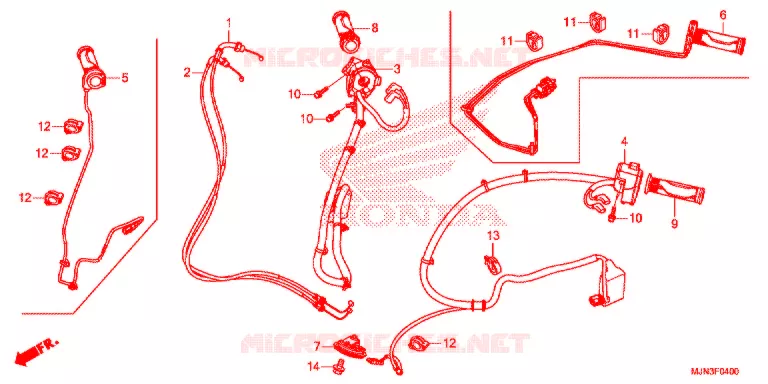 SCHAKELAAR/KABEL Honda MOTO 1300 CTX 2016  CTX1300AG