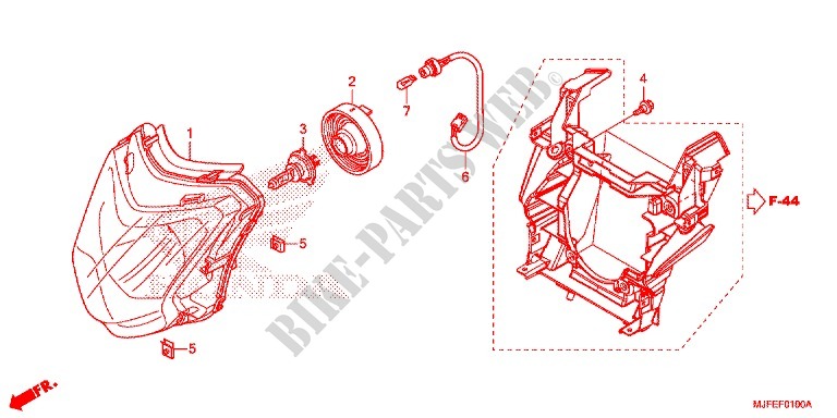 KOPLAMP voor Honda CTX 700 N DCT ABS 2016