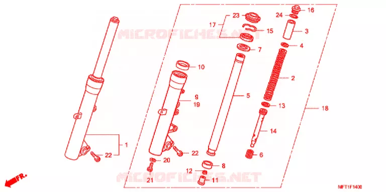 VOOR VORK Honda SCOOTER 400 SILVERWING 2015  FJS400A9_J