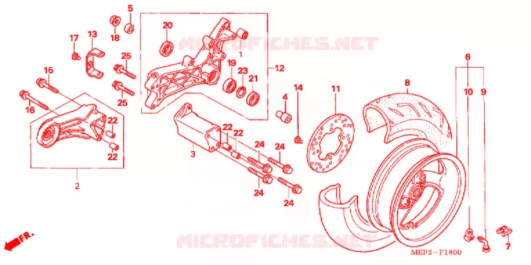 ACHTER WIEL Honda SCOOTER 400 SILVERWING 2006  FJS400L5