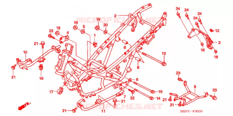 FRAME CHASSIS Honda SCOOTER 400 SILVERWING 2006  FJS400L5